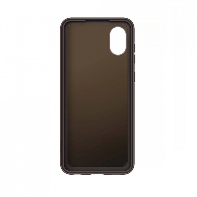 Чехол для смартфона SAMSUNG Soft Clear Cover A03 Core черный (EF-QA032) 100029989979