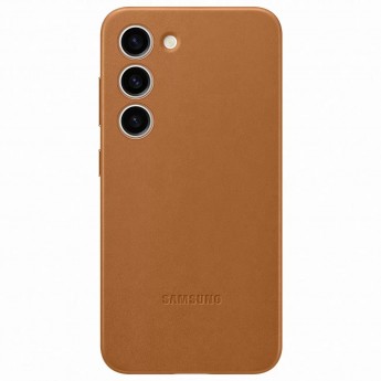 Чехол Leather Case для Galaxy S23 Camel