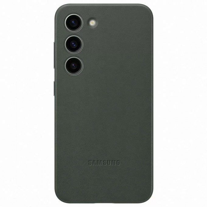 Чехол Leather Case для Galaxy S23 Green 100048674964