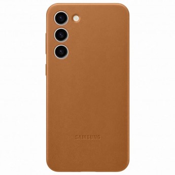 Чехол Leather Case для Galaxy S23+ Camel