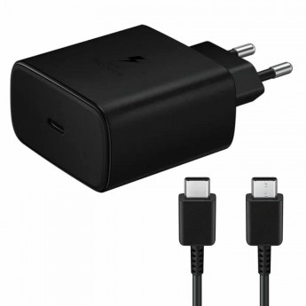 Сетевое зарядное устройство SAMSUNG 45 Вт type-c - type-c 1xUSB Type-C 5 А чёрный