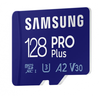 Карта памяти SAMSUNG Micro SDXC 128Гб PRO Plus 128синяя