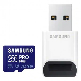 Карта памяти SAMSUNG PRO Plus microSDXC 256GB с картридером MB-MD256KB