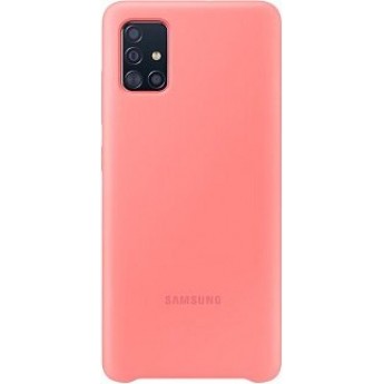 силиконовая накладка для SAMSUNG S21 SC яркио розовая Partner