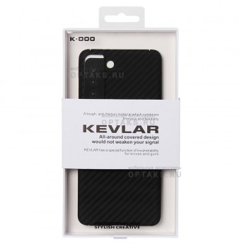 Пластиковая накладка K-DOO KEVLAR для SAMSUNG Galaxy S22 черная