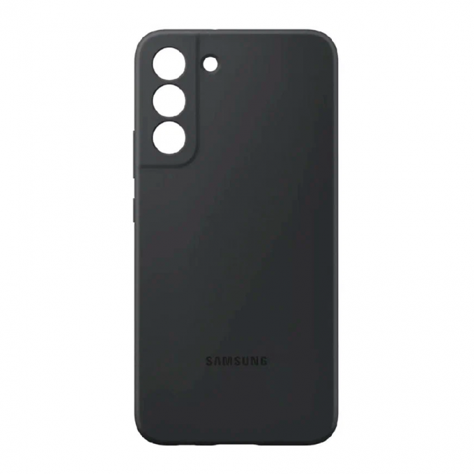 Силиконовая накладка Silicone Cover для SAMSUNG Galaxy S22 Plus черная UAE 5020836