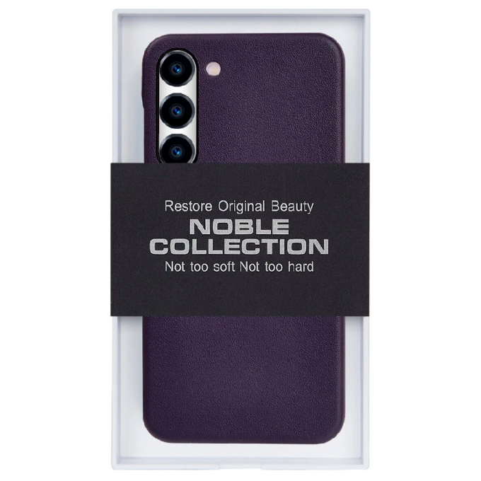 Пластиковая накладка KZDOO NOBLE COLLECTION для SAMSUNG Galaxy S23 Plus под кожу фиолетовая 5040094