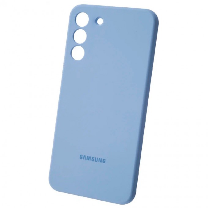 Силиконовая накладка Silicone Case для SAMSUNG Galaxy S23 голубая Deluxe 5043810