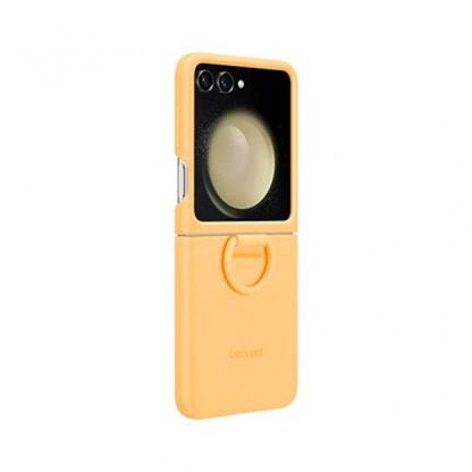 Чехол для SAMSUNG Galaxy Flip 5 Silicone Case with Ring Apricot (желтый) EAC 5049763