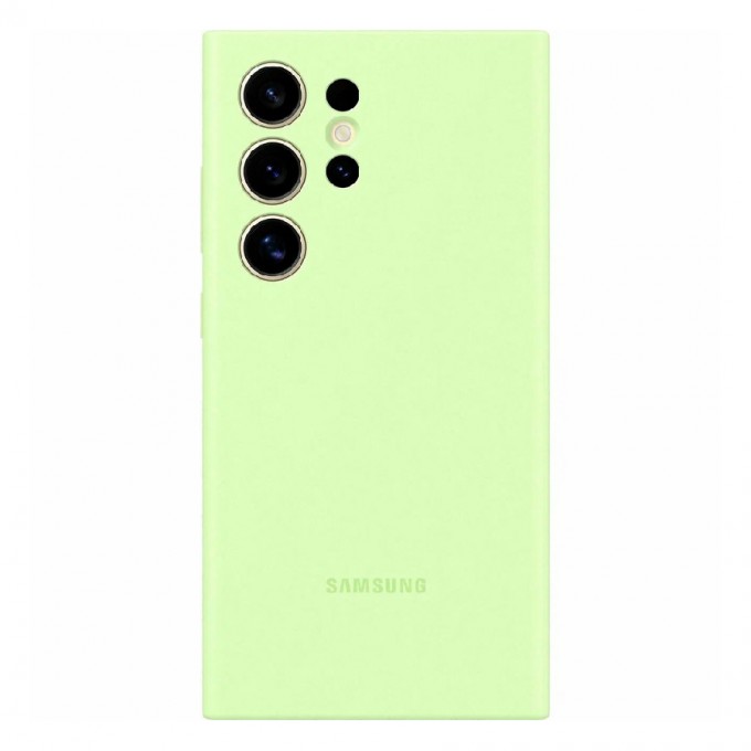 Пластиковая накладка Silicone Case для SAMSUNG Galaxy S24 Ultra лайм SZ 5061728