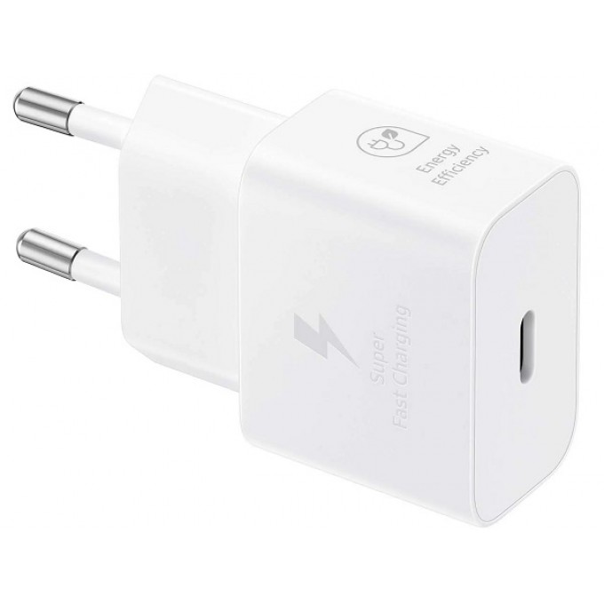 Сетевое зарядное устройство + кабель Type-C/Type-C SAMSUNG (EP-T2510XBEGRU) USB-C 25W белое EAC 5063686