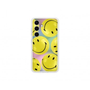 Чехол SAMSUNG Flipsuit Case S24 желтый (принт Smiley)