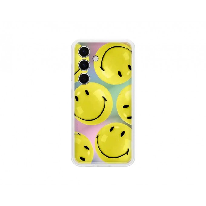 Чехол SAMSUNG Flipsuit Case S24 желтый (принт Smiley) EF-MS921CYEGRU