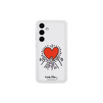 Чехол SAMSUNG Flipsuit Case S24+ белый (принт Keith Haring)