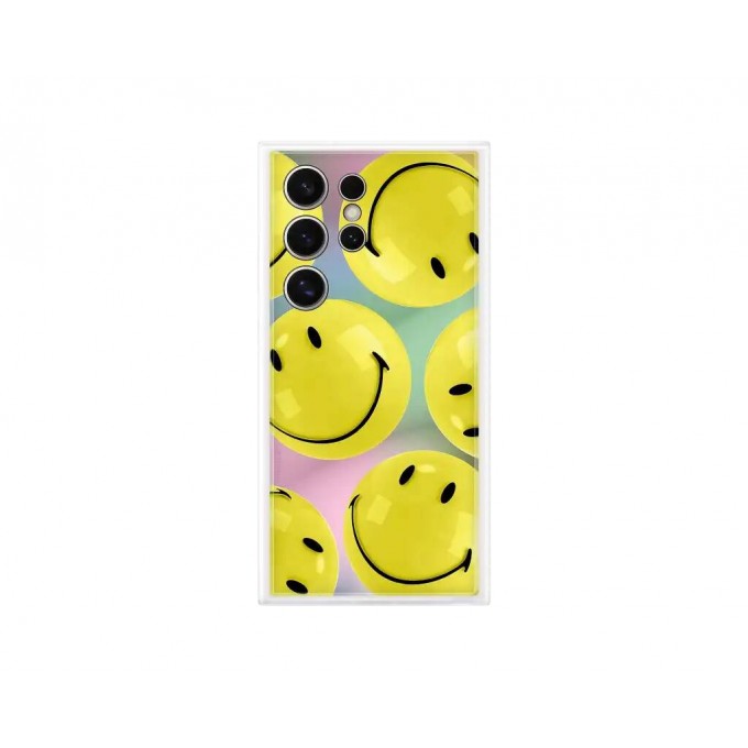 Чехол SAMSUNG Flipsuit Case S24 Ultra желтый (принт Smiley) EF-MS928CYEGRU