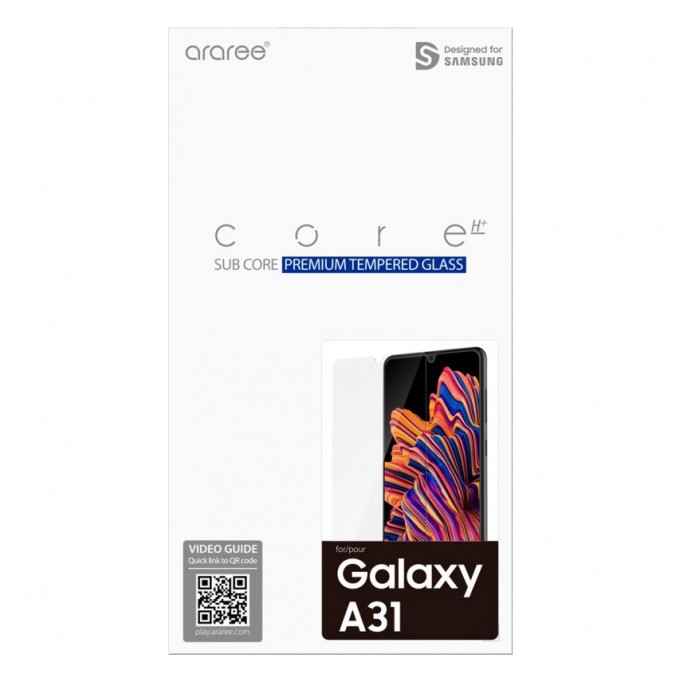 Защитное стекло для экрана SAMSUNG araree by KDLAB для SAMSUNG Galaxy A31 прозрачная, 1 шт GP-TTA315KDATR