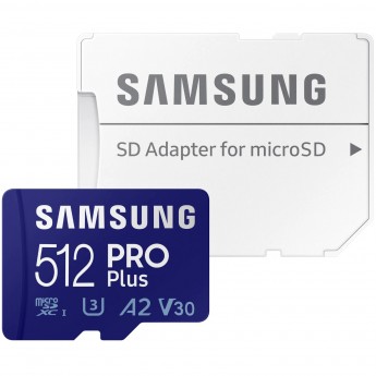 Карта памяти SAMSUNG micro SDXC 512Gb PRO Plus