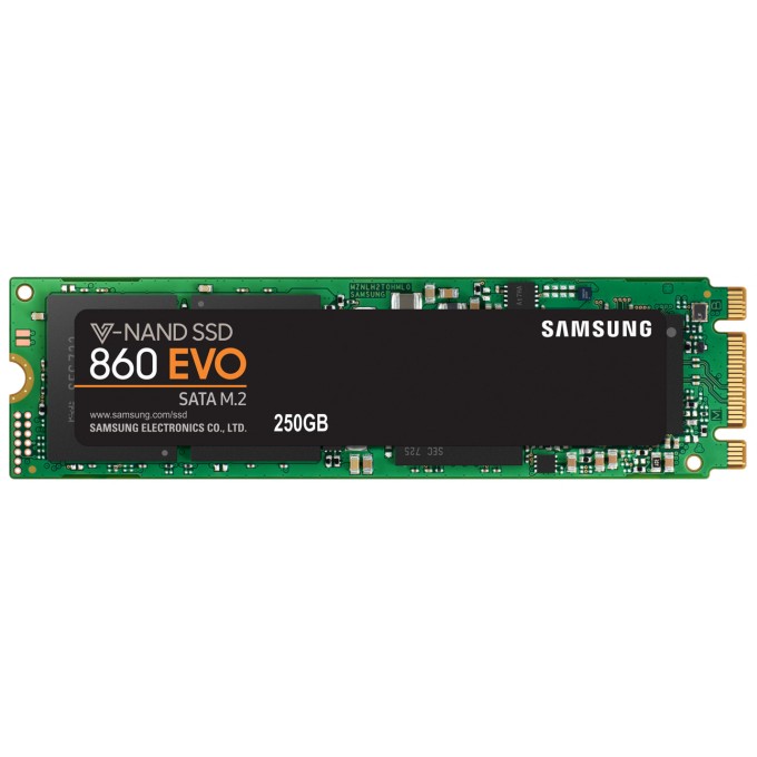 SSD накопитель SAMSUNG 860 EVO M.2 2280 250 ГБ () MZ-N6E250BW