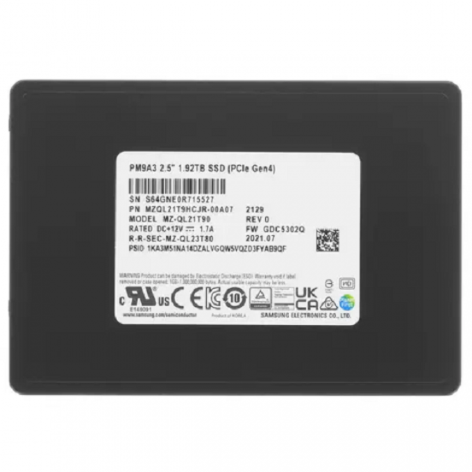 SSD накопитель SAMSUNG PM1653 2.5" 1,92 ТБ () MZILG1T9HCJR-00A07