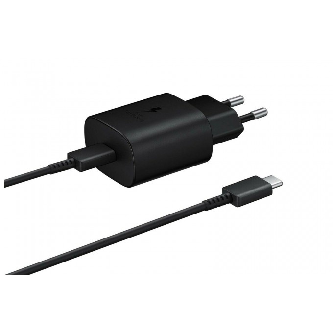 Сетевое зарядное устройство SAMSUNG EP-TA800 25 Вт с кабелем Type-C TRAVELADAPTERSUMSUNGBLACK